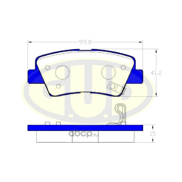 

Колодки тормозные задние hyu i10 1.0/kia rio iii/carens 1.25/1.4/1.6/crdi/1.7crdi 11-