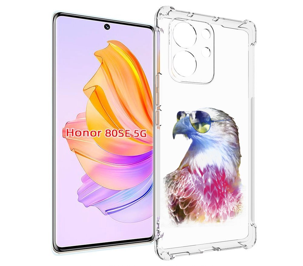 

Чехол MyPads Орел в очках для Honor 80 SE, Прозрачный, Tocco