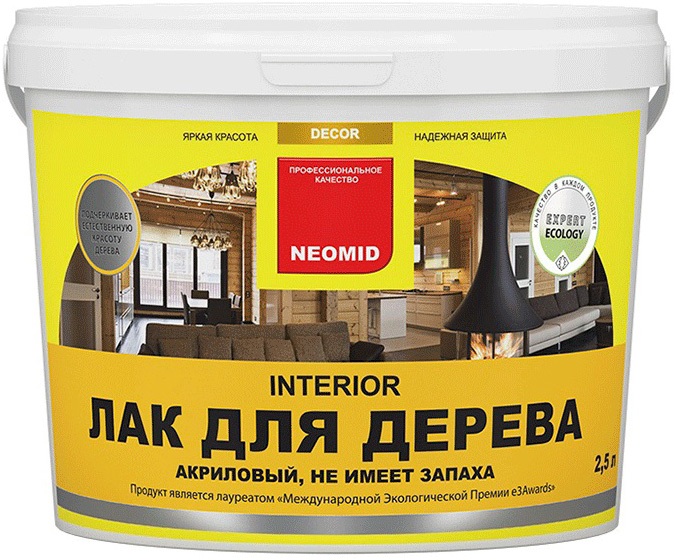 

NEOMID Interior лак акриловый для древесины (2,5л)