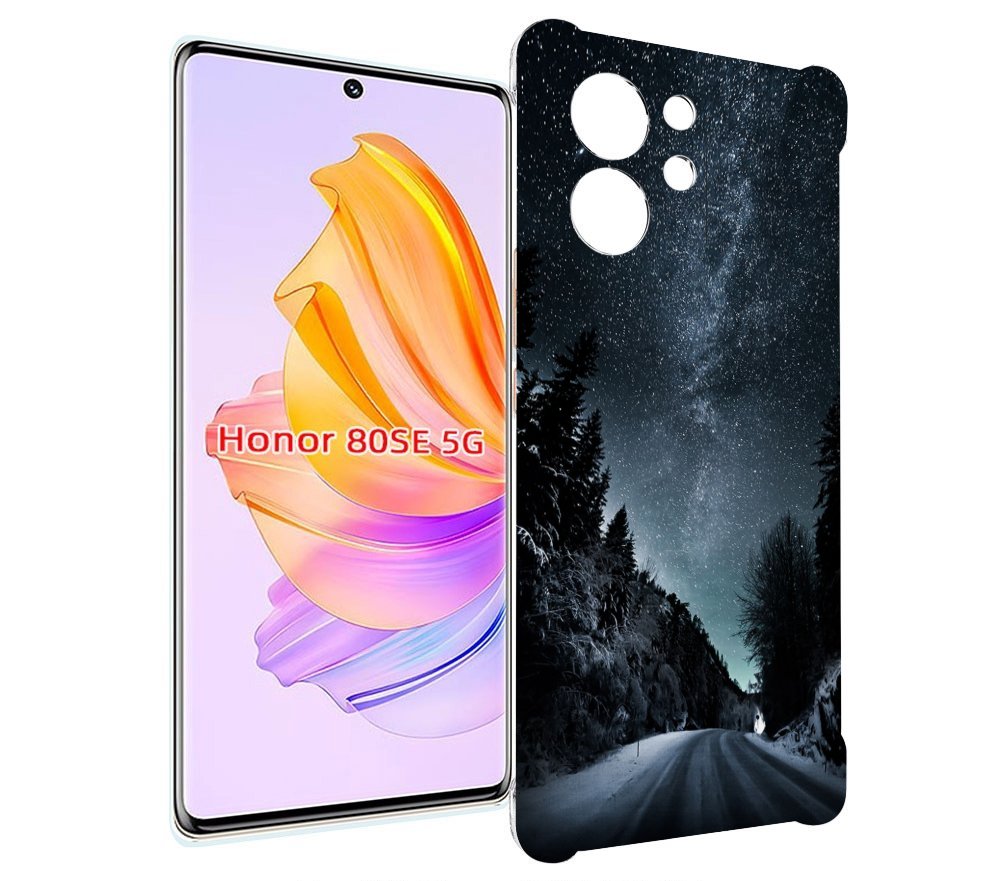 

Чехол MyPads Ночной-лес для Honor 80 SE, Прозрачный, Tocco