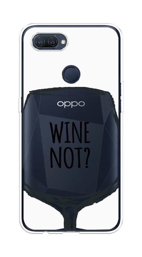

Чехол на Oppo A12 "Wine not white", Белый, 253450-6