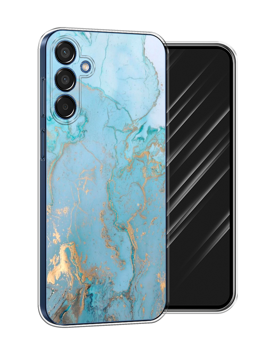 

Чехол Awog на Samsung Galaxy M15 5G "Голубой мрамор рисунок", 2109550-1