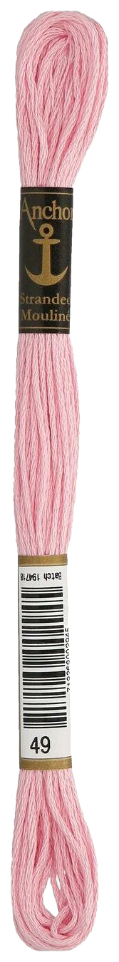 

Нитки мулине Anchor Stranded Cotton 4635000-00049 8 м розовый