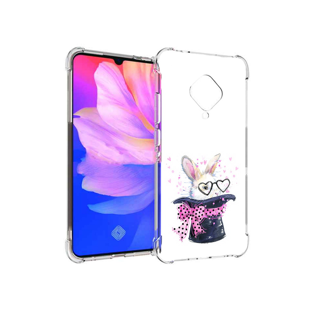 

Чехол MyPads Tocco для Vivo V17 кролик в шляпе (PT147343.378.418), Прозрачный, Tocco