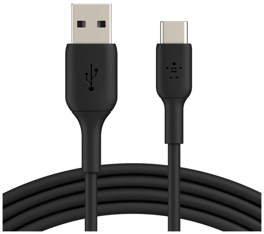 Кабель Belkin USB-A - USB-C , 3м, пластик, черный (CAB001bt3MBK)