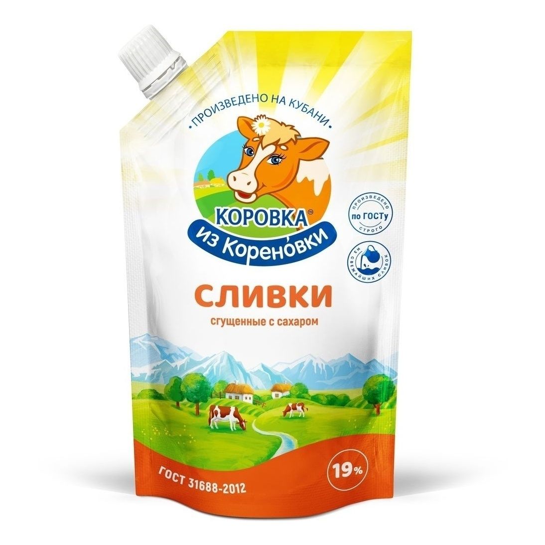 Сливки сгущенные с сахаром 19% 270г