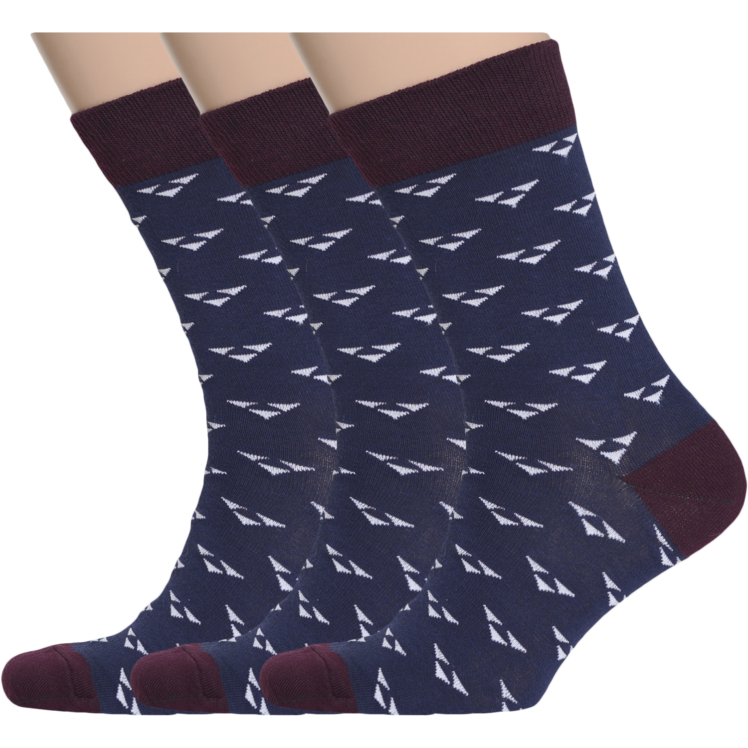фото Комплект носков мужских palama пмк-49 синих 25 (40-41)