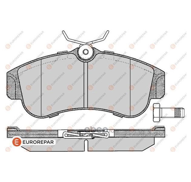 EUROREPAR 1617275880 Колодки тормозные дисковые NISSAN ALMERA II (N16) 1.5 00 () 1шт