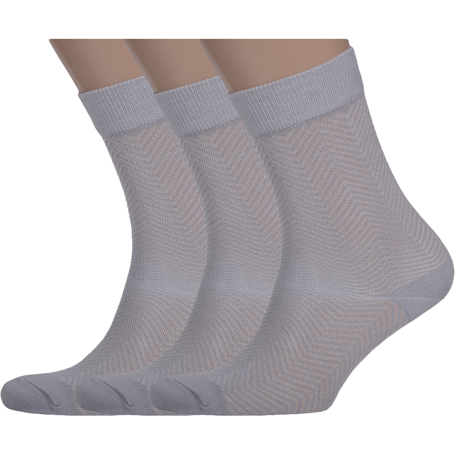 фото Комплект носков мужских palama пмк-46 серых 27 (42-43)
