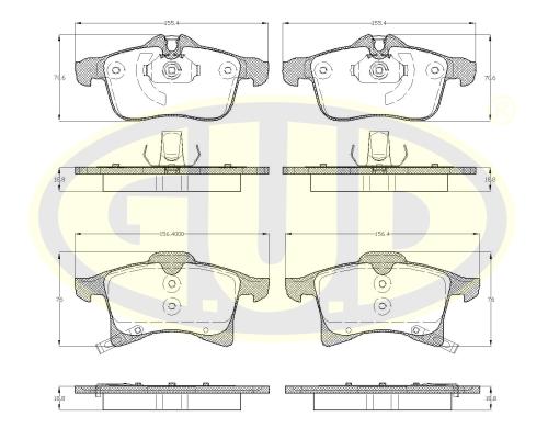 

Колодки пер opel meriva 1.4-1.7dti 03-