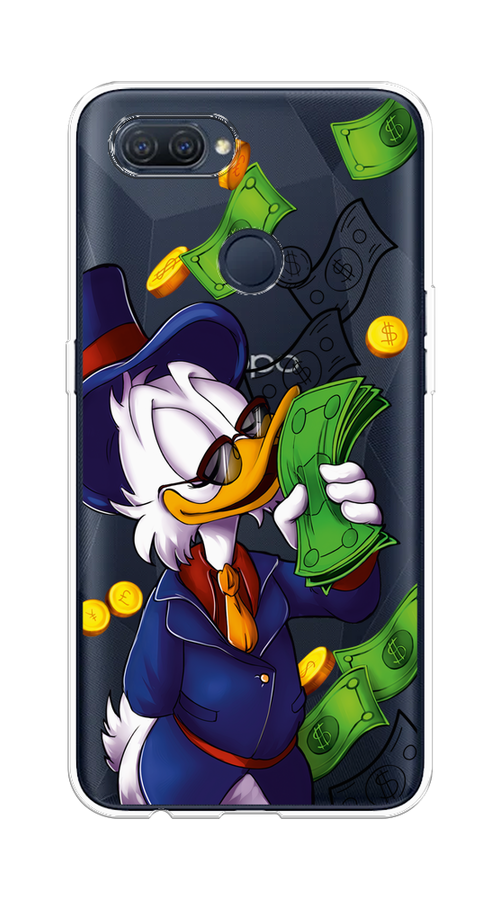 

Чехол на Oppo A12 "Scrooge McDuck with Money", Синий;зеленый;белый, 253450-6