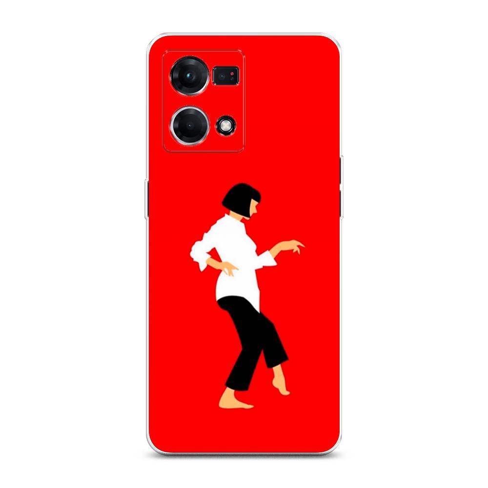 

Чехол Awog на Oppo Reno 8 4G "Криминальное чтиво 1", Красный;белый;черный, 2511450-7