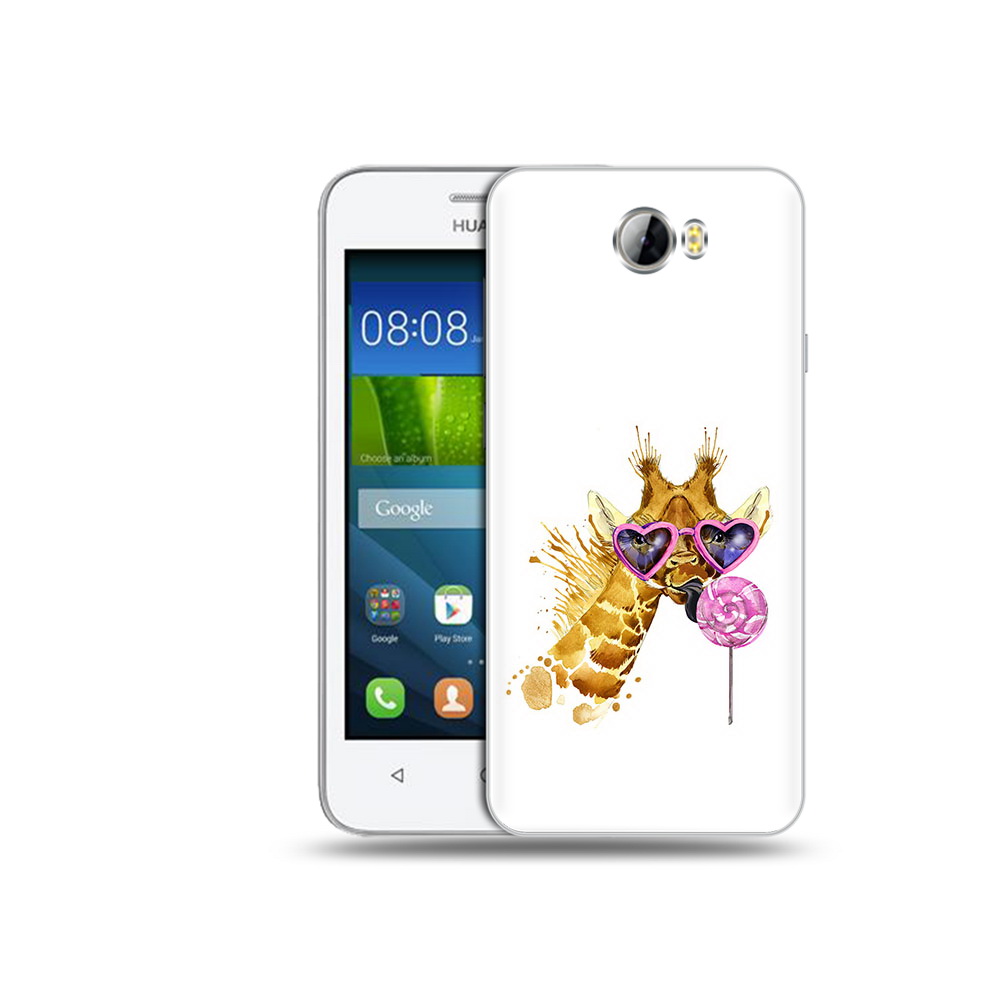 Чехол MyPads Tocco для Huawei Y5 II акварельный жираф (PT27651.44.217)