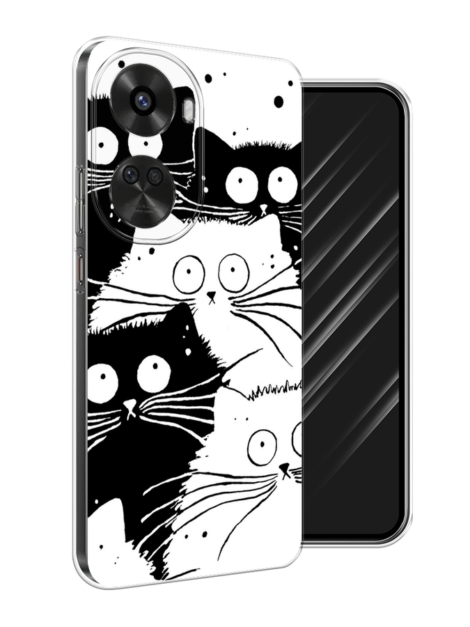 

Чехол Awog на Huawei Nova 11 SE "Коты черно-белые", 6122650-1