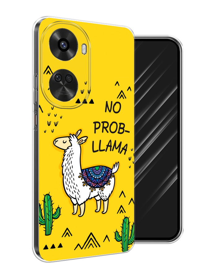 

Чехол Awog на Huawei Nova 11 SE "No probLLama", Желтый;черный;синий, 6122650-1