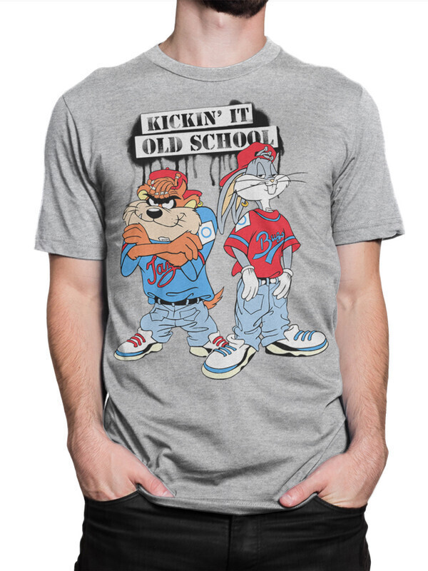 фото Футболка мужская dream shirts багз и таз old school bun-7459432 серая s