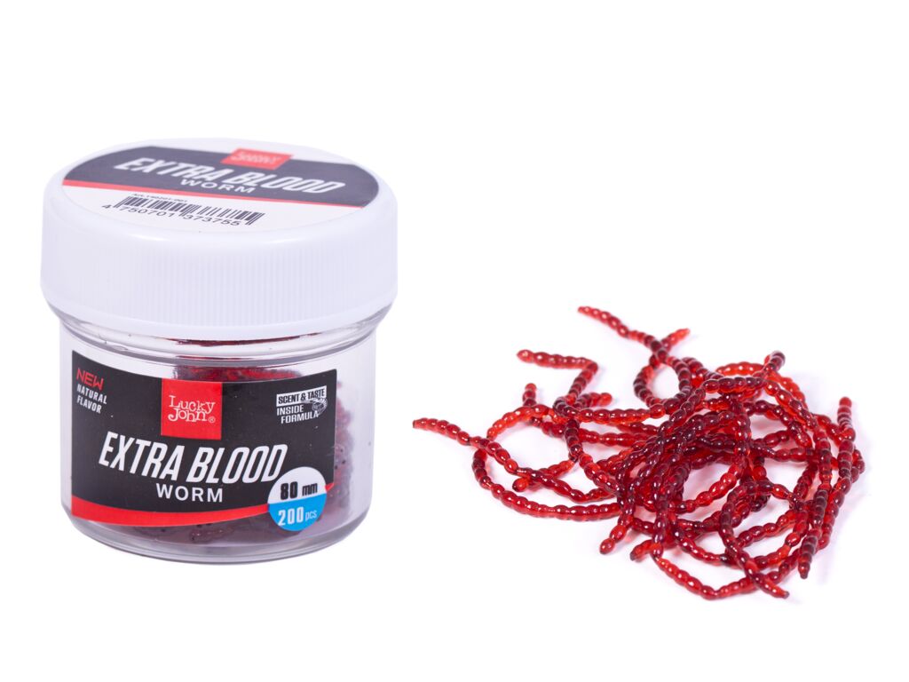

Набор искусственный насадок Lucky John Extra Blood Worm 200 шт., Красный, Extra Blood Worm