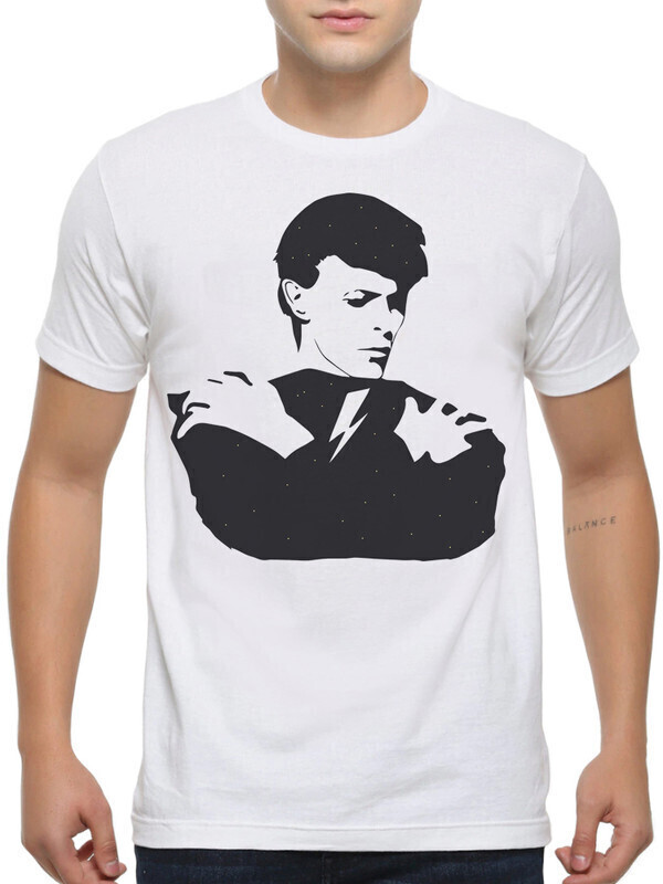 фото Футболка мужская dream shirts дэвид боуи - david bowie bow-6698542 белая xs