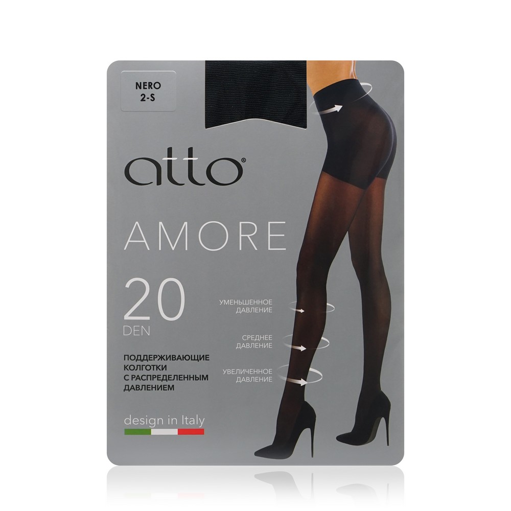 Колготки женские Atto Amore черные 2 размер