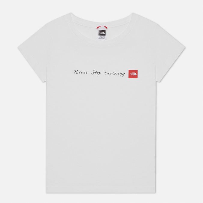 фото Футболка женская the north face t0a6prlb1 белая l