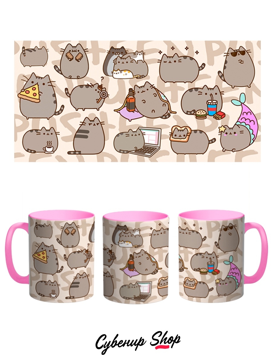 фото Кружка сувенирshop "кот пушин pusheen cat" 330 мл cu-anps5-pi/2s