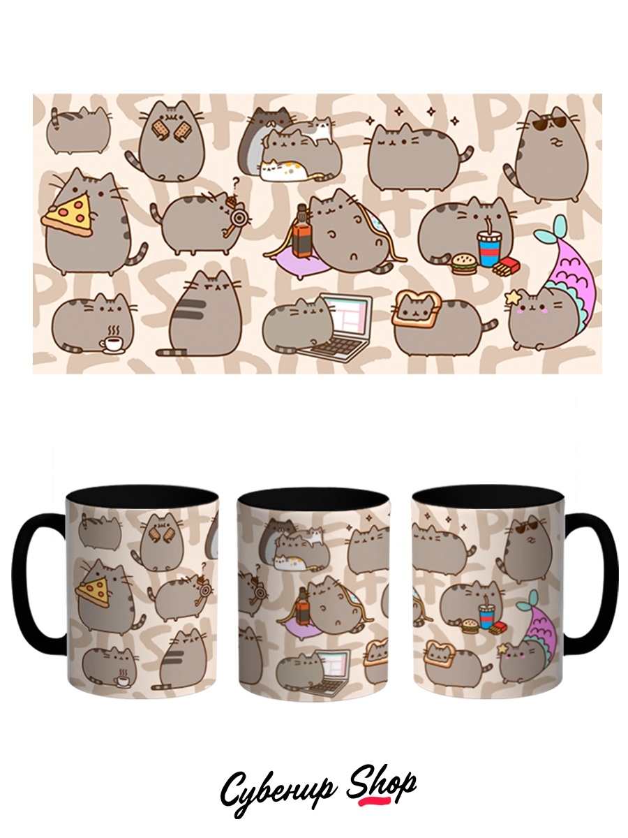 фото Кружка сувенирshop "кот пушин pusheen cat" 330 мл cu-anps5-bi/2s