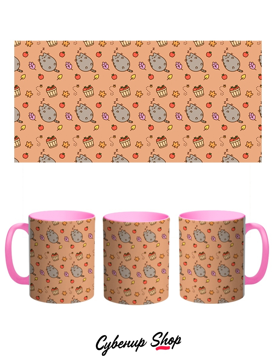 фото Кружка сувенирshop "кот пушин pusheen cat" 330 мл cu-anps2-pi/2s