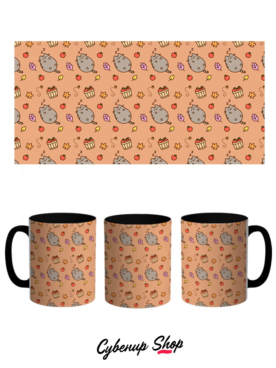 фото Кружка сувенирshop "кот пушин pusheen cat" 330 мл cu-anps2-bi/2s