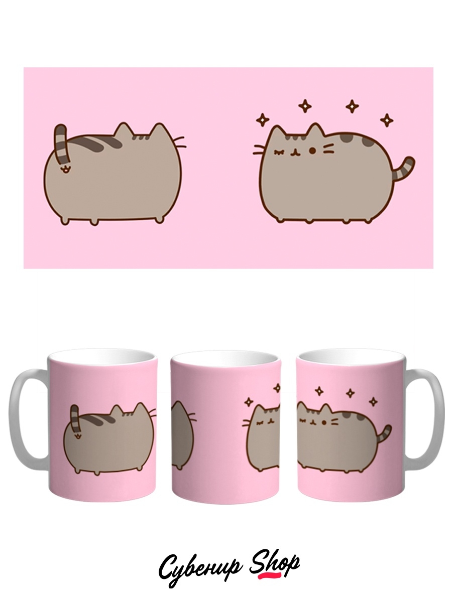 фото Кружка сувенирshop "кот пушин pusheen cat" 330 мл cu-anps3-w/2s