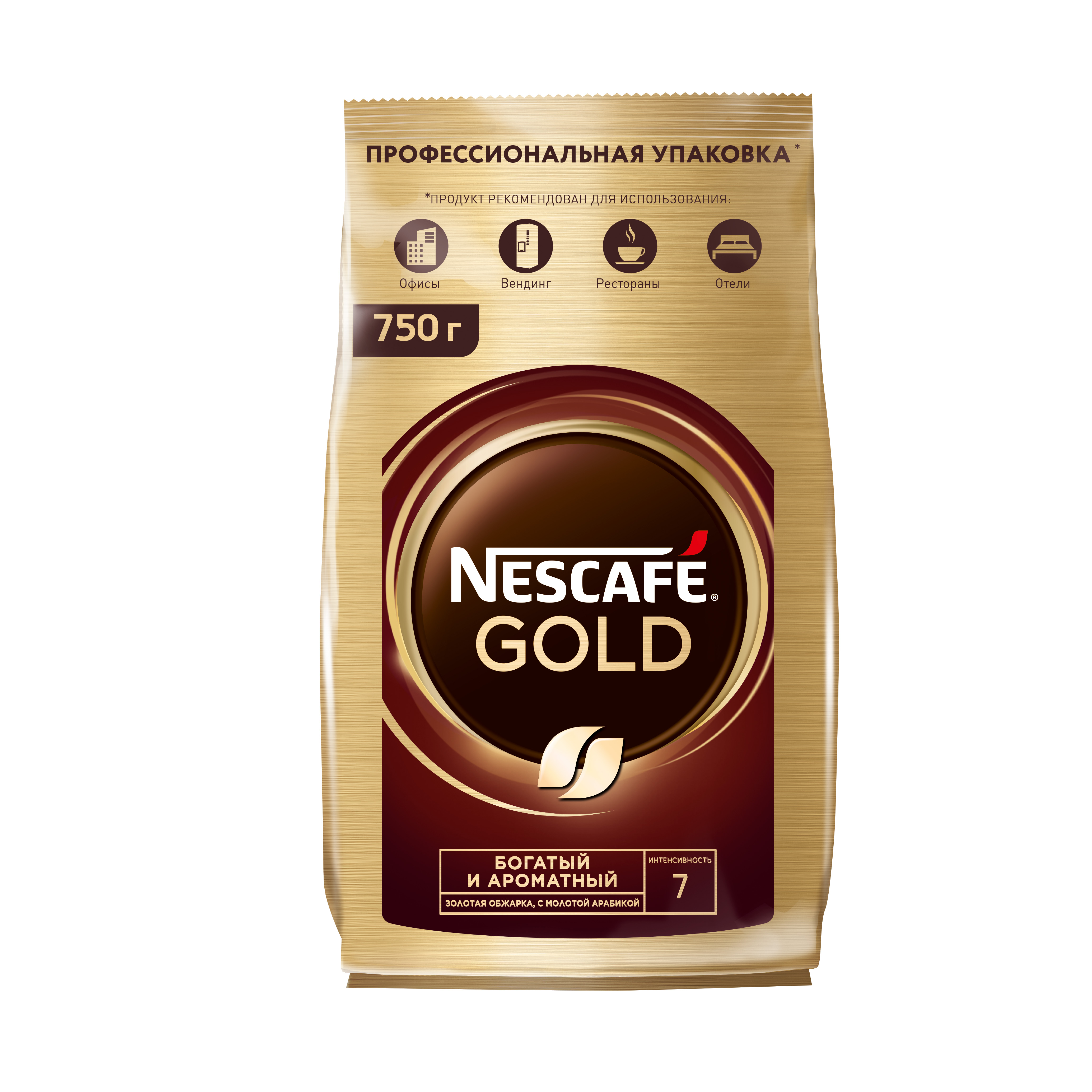 Кофе растворимый Nescafe gold  750 г