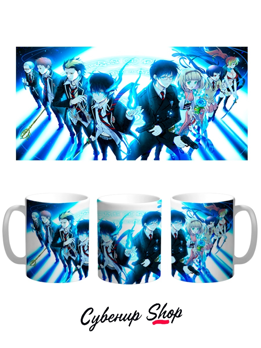 фото Кружка сувенирshop аниме "синий экзорцист / blue exorcist" 330 мл cu-anbe5-w/2s