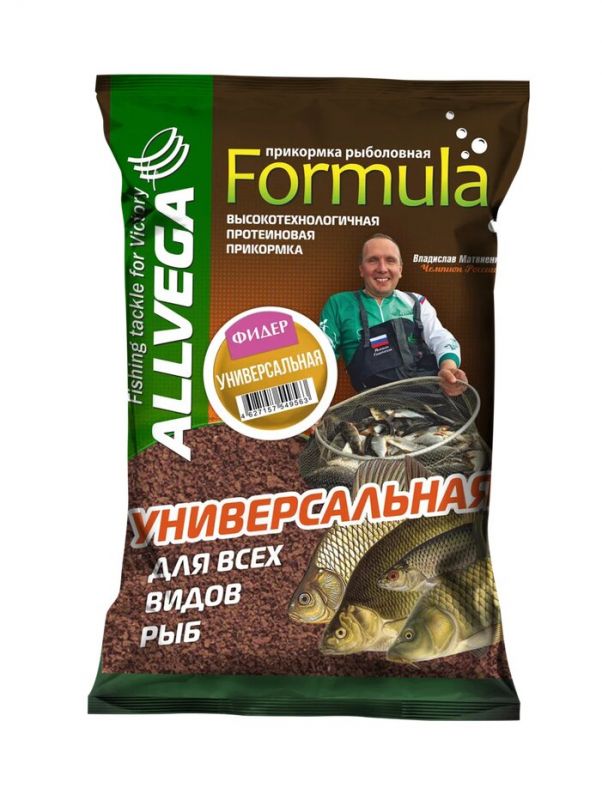 Прикормка Allvega Formula Universal Big Fish 0,9кг (Универсальная Крупная Рыба)