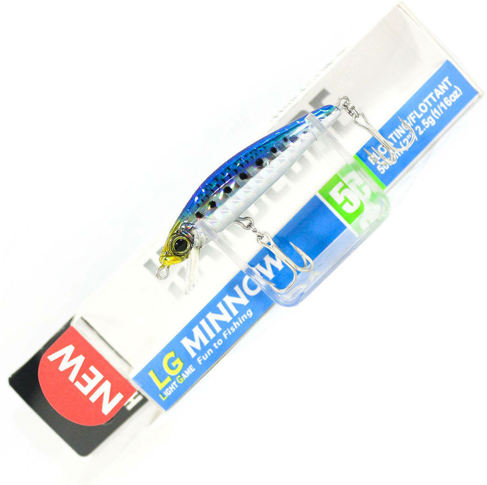 

Воблер Yo-Zuri Hardcore LG Minnow (F) 50mm 2,5г, F1198- HIW, Серебристый;голубой, Hardcore LG Minnow