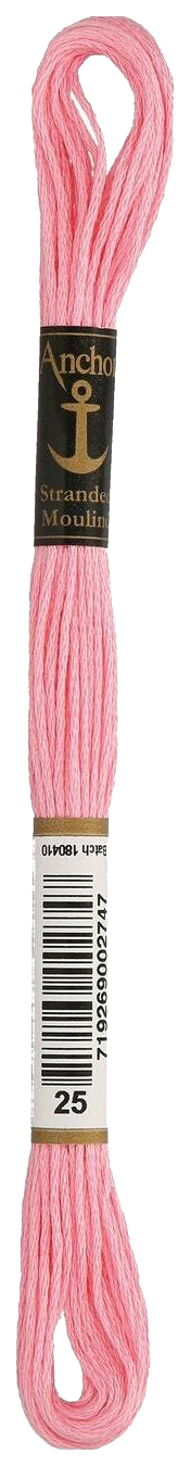 Нитки мулине Anchor Stranded Cotton 4635000-00025 8 м розовый