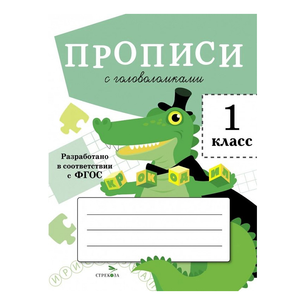 

Прописи для 1 класса Стрекоза с головоломками