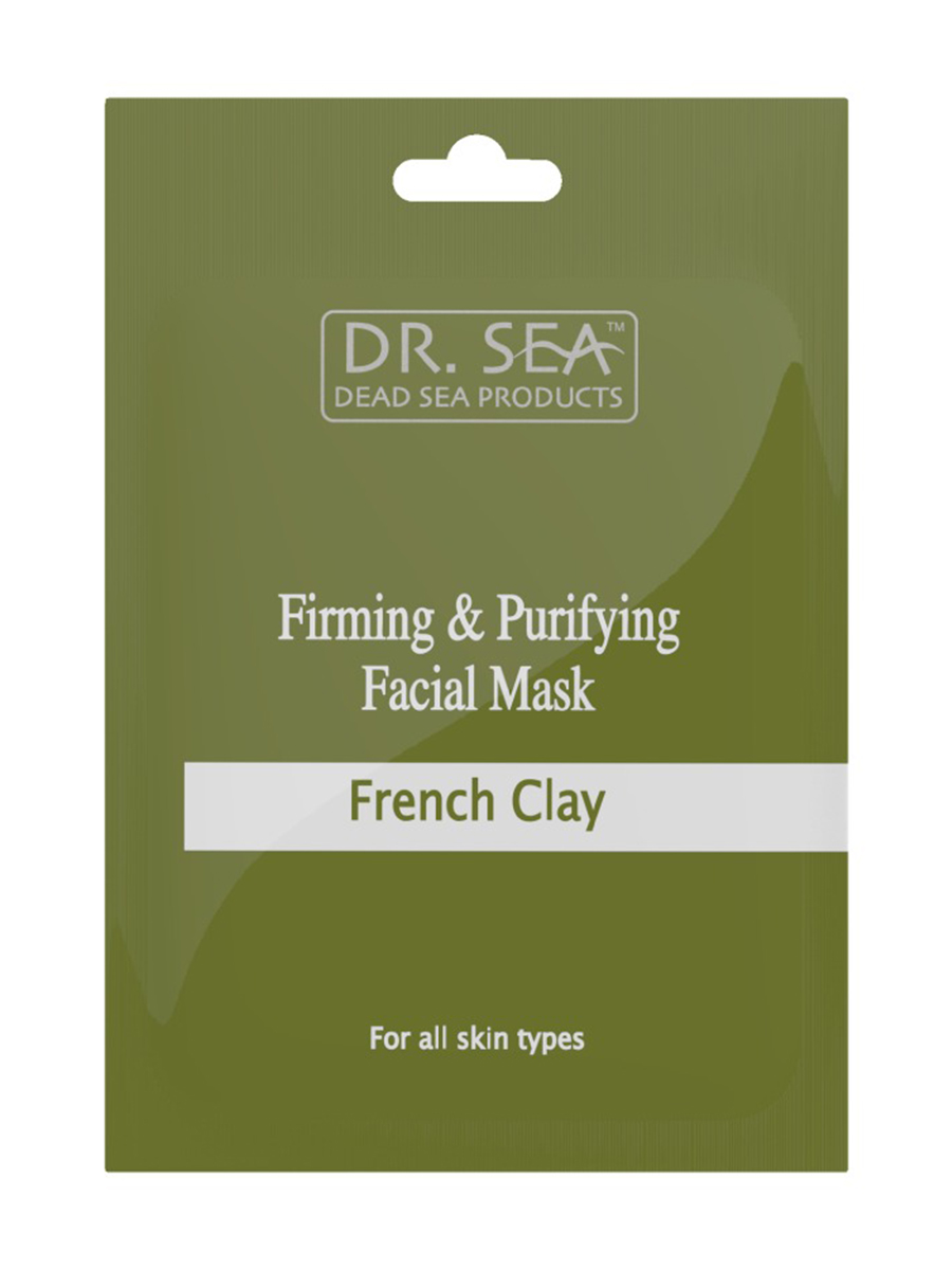 Маска для лица DR. SEA French Clay укрепляющая, очищающая, с французкой глиной 12 мл