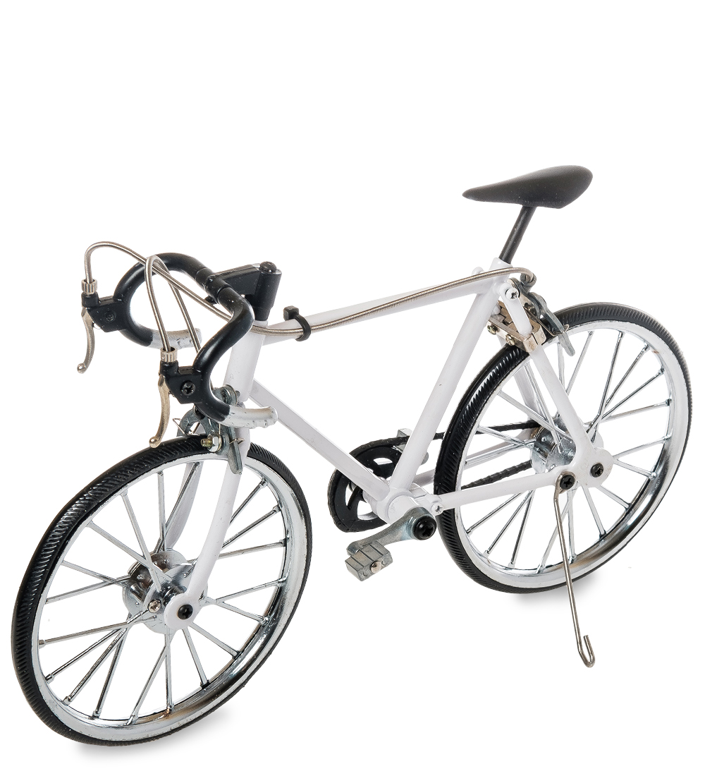 фото Фигурка-модель 1:10 велосипед гоночный "roadbike" белый art east