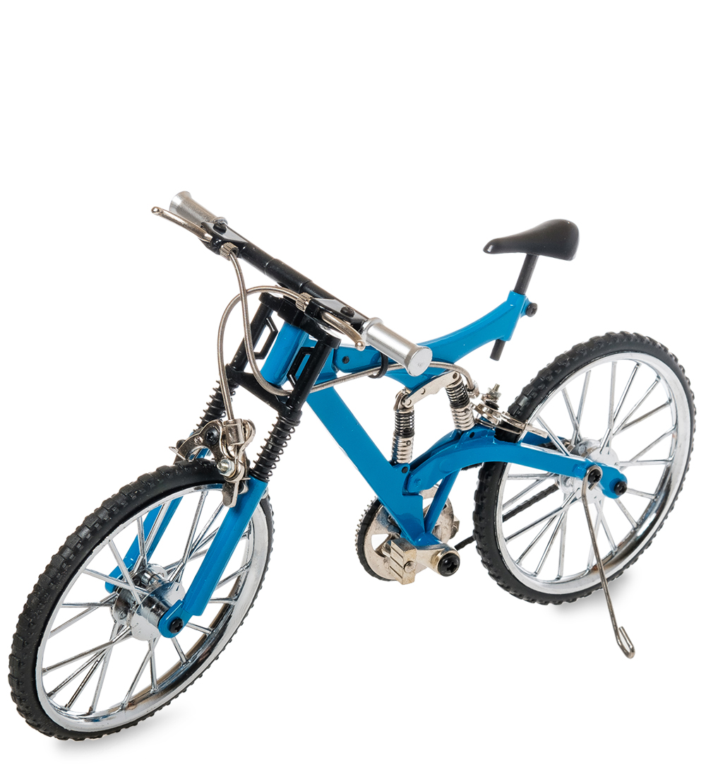 фото Фигурка-модель 1:10 велосипед горный "mtb" голубой art east