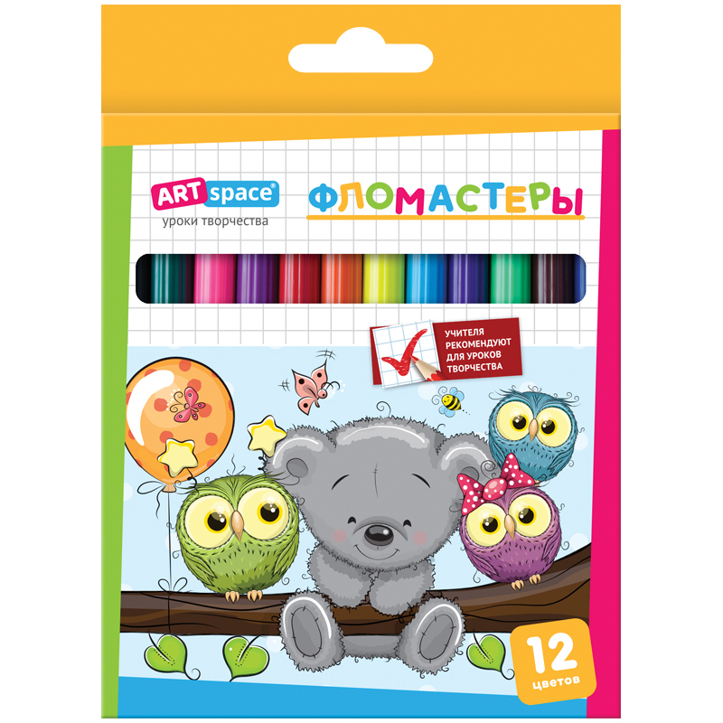 

Фломастеры "Совята", 12 цветов