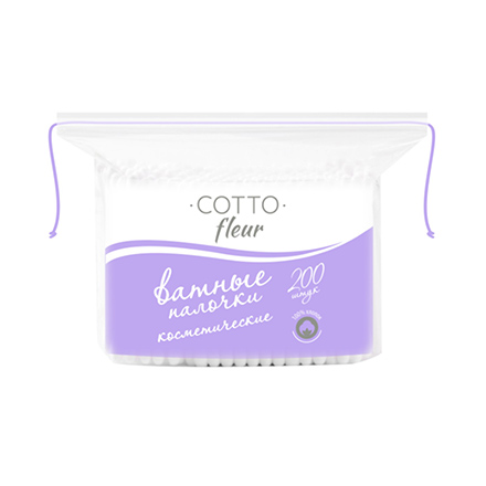 

Ватные палочки Cotto Fleur 200 шт, Белый