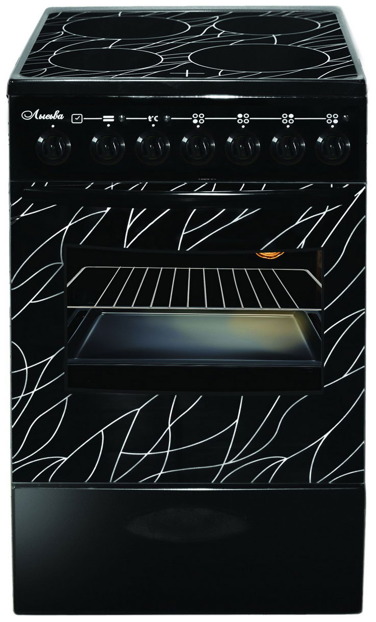 Электрическая плита Лысьва ЭПС 43р1 МС черный электрическая плита лысьва ef4002mk00 стеклокерамика без крышки