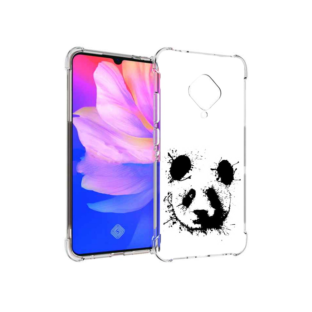 

Чехол MyPads Tocco для Vivo V17 клякса-панда (PT147343.378.389), Прозрачный, Tocco