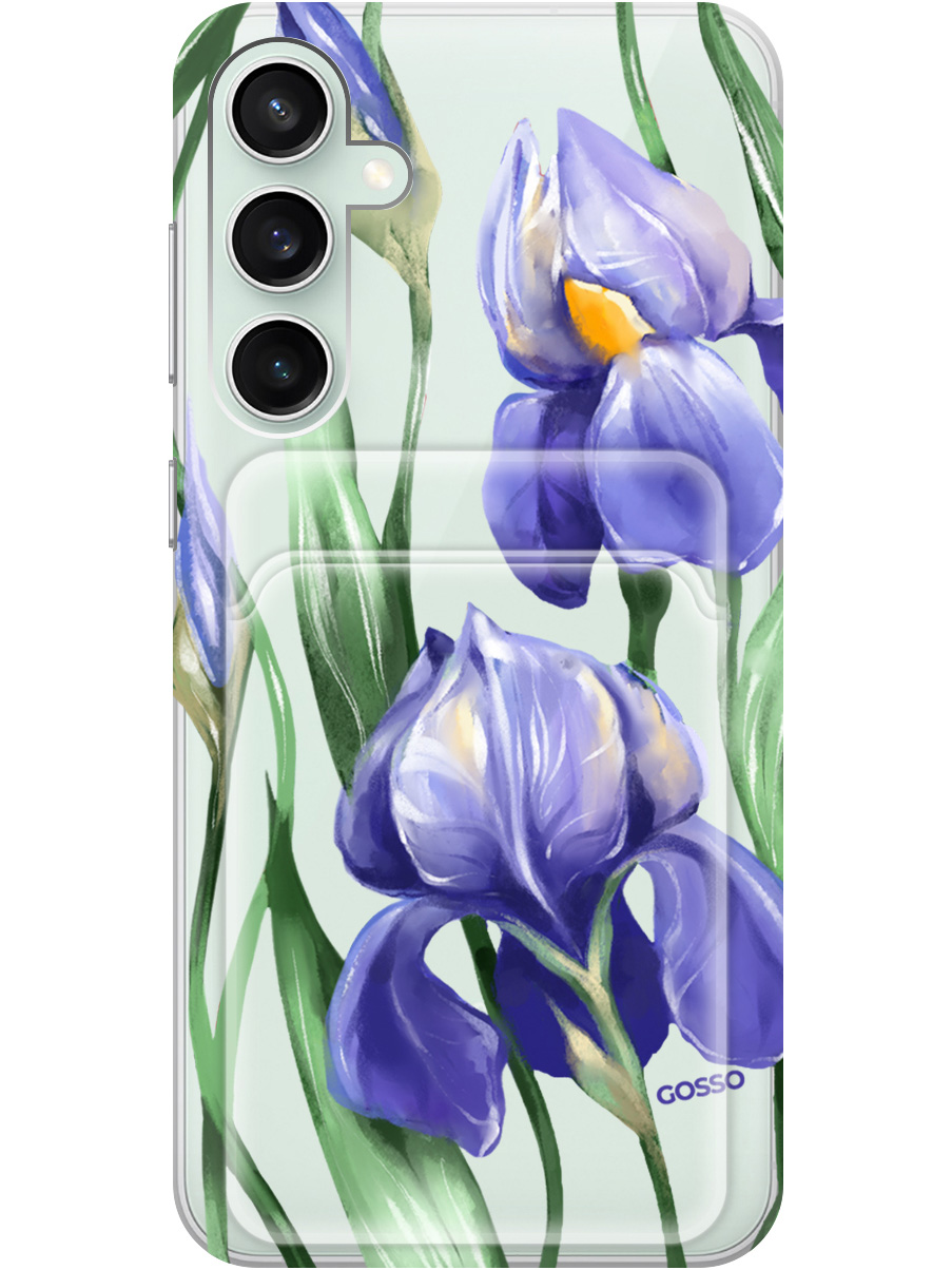 

Силиконовый чехол на Samsung Galaxy S23 FE с рисунком "Amazing Irises" прозрачный, Прозрачный;белый;синий, 20011936