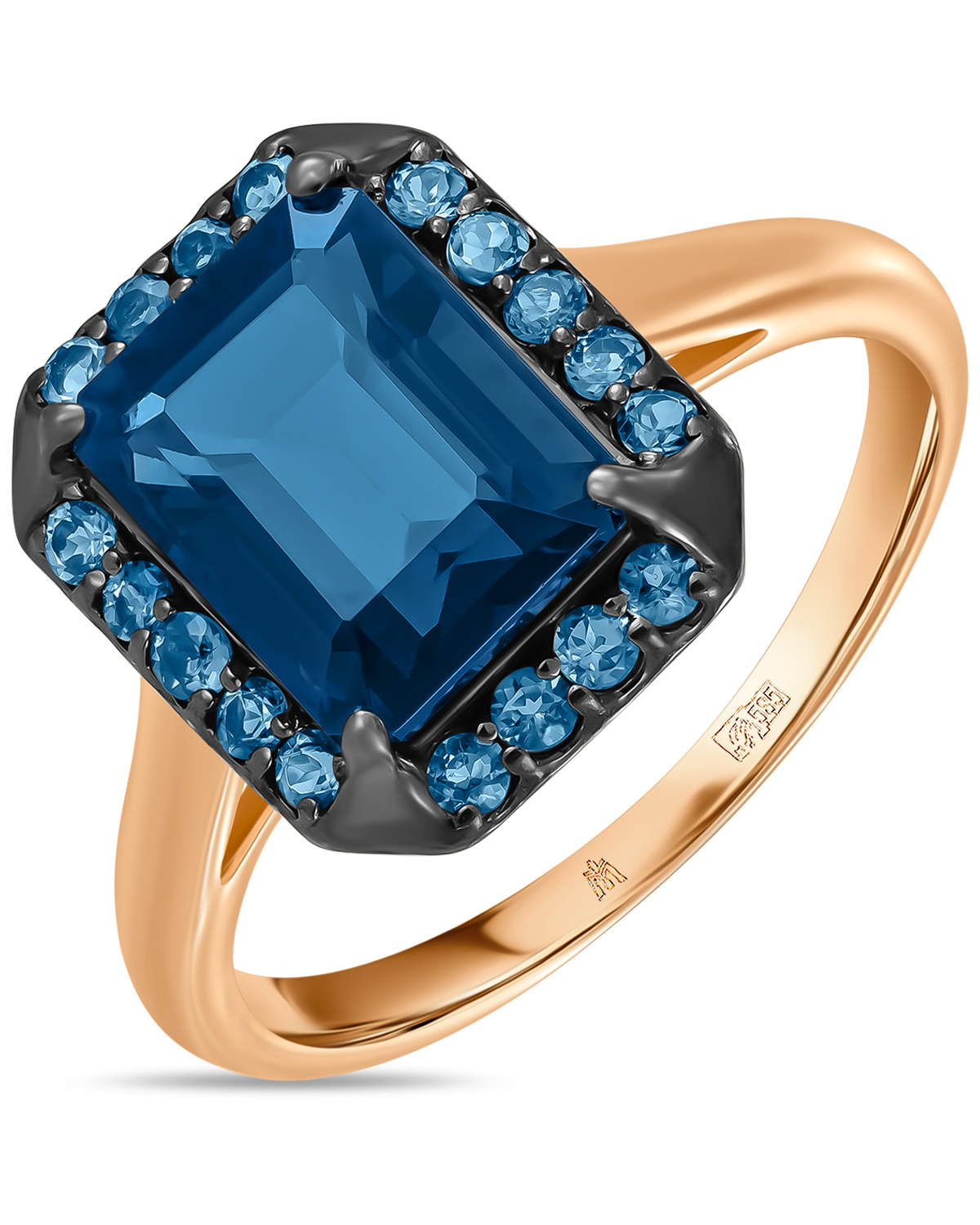 Перстень из золота с топазом р.16,5 MIUZ Diamonds R01-34682-LB