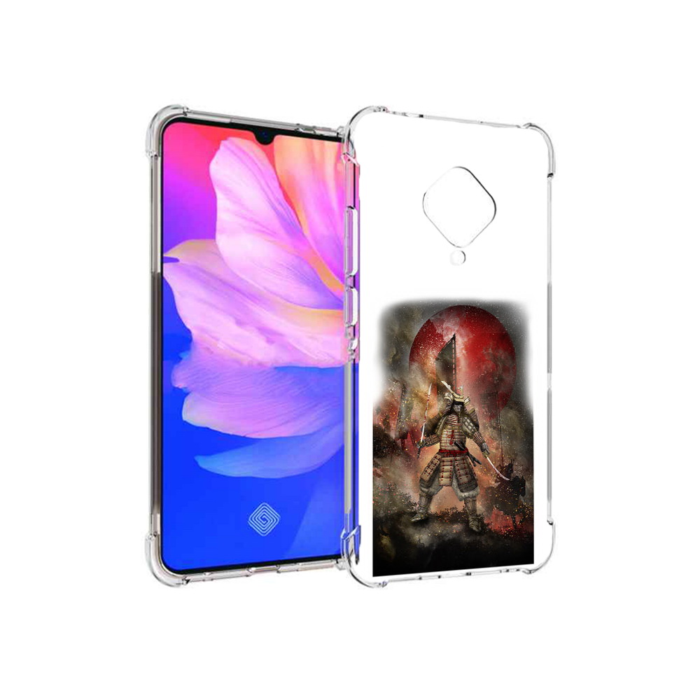 

Чехол MyPads Tocco для Vivo V17 китайскийвоин (PT147343.378.388), Прозрачный, Tocco