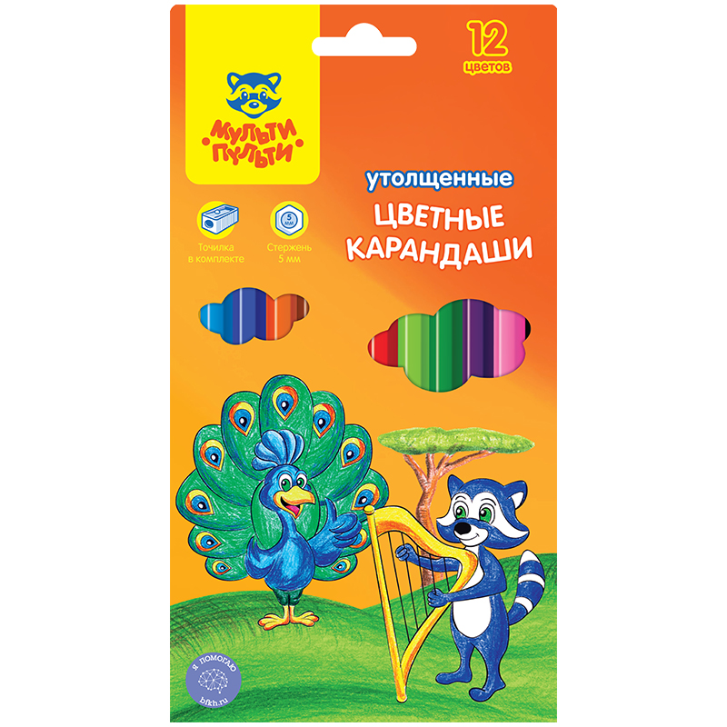 

Карандаши "Енот в саванне", 12 цветов, утолщенные, Голубой;желтый;зеленый;коричневый;красный;оранжевый;розовый;синий;фиолетовый;черный