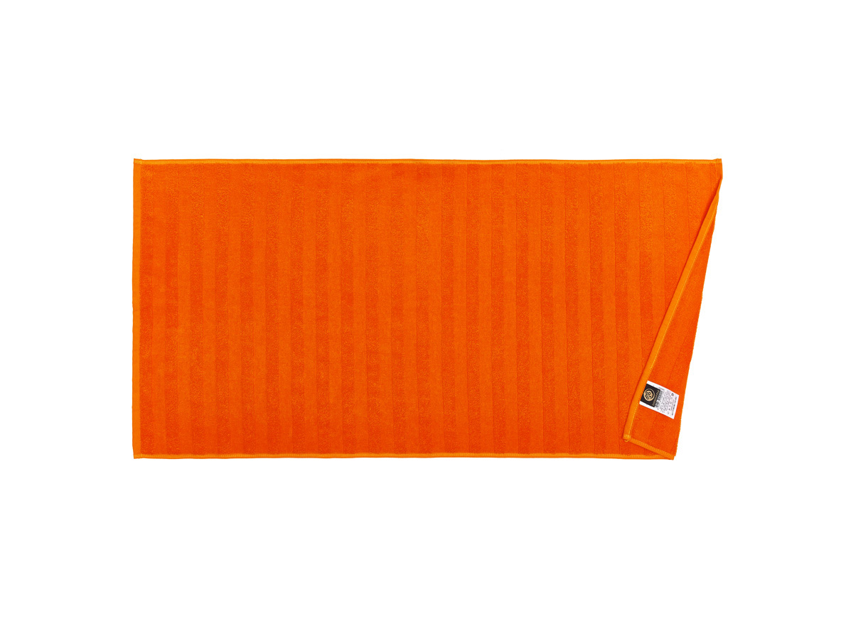 Полотенце для лица отельное (50100; махра 450гр) Страйп оранж