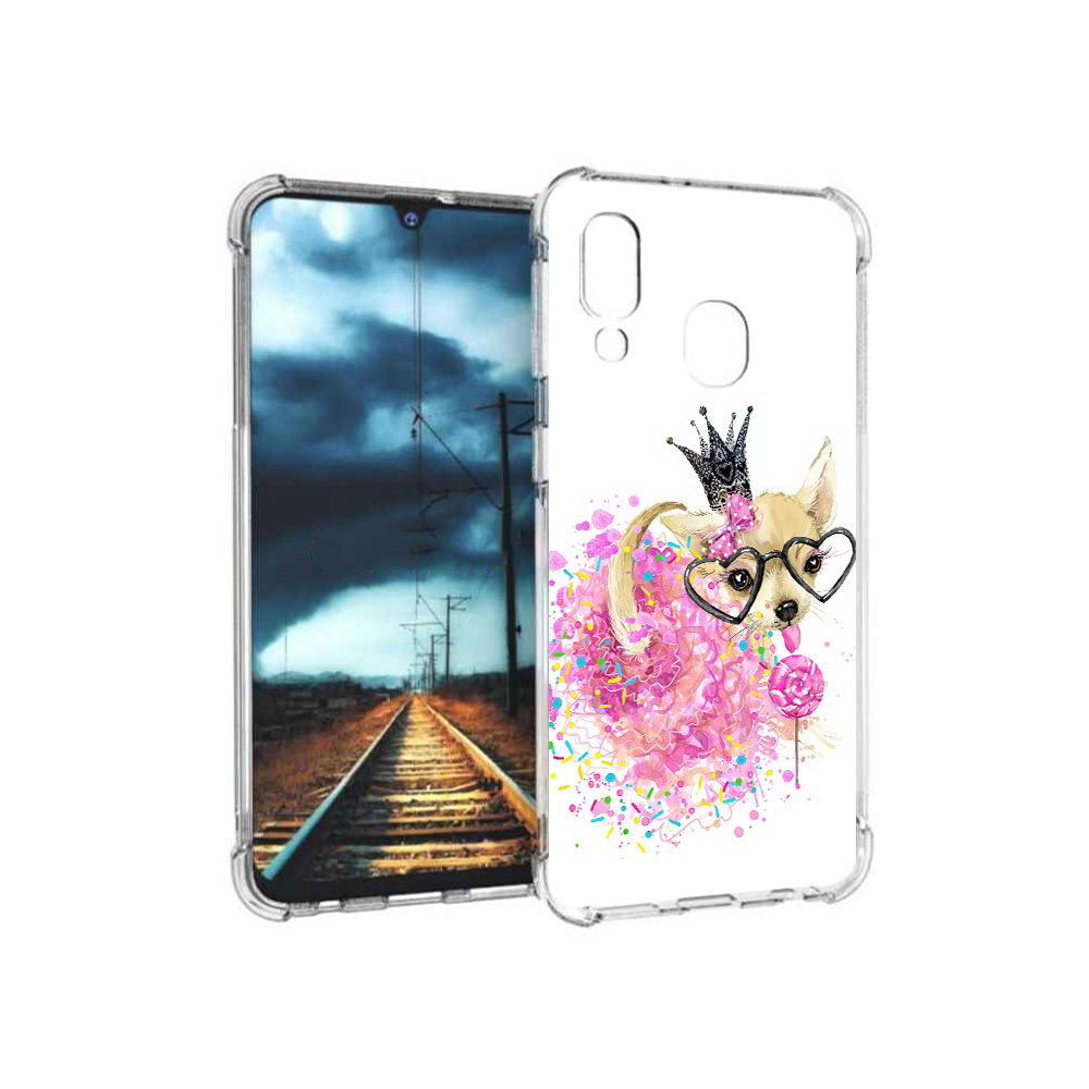 

Чехол MyPads Tocco для Samsung Galaxy A40 сладкая принцесса (PT128655.504.606), Прозрачный, Tocco