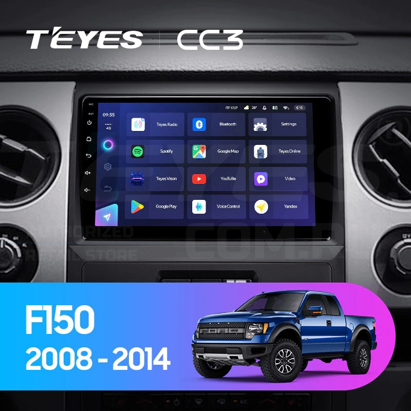 

Штатная магнитола Teyes CC3 4/32 Ford F150 P415 Raptor (2008-2014) F1, CC3