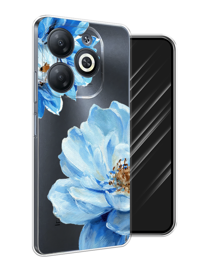 

Чехол Awog на Infinix Smart 8 "Голубые клематисы", Голубой, 3105150-1